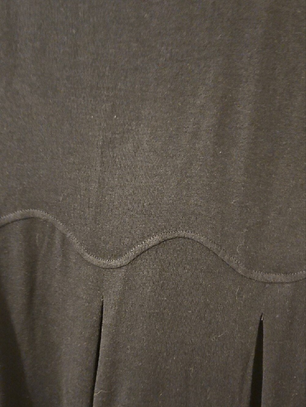 Lintico Women's Wool Black Long-Sleeve Midi Dress NWT Size M - Picture 3 of 7